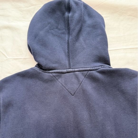 Tommy Hilfiger Women’s Hoodie Size M –Iconic Red & White Logo Hooded Sweatshirt - Picture 7 of 14